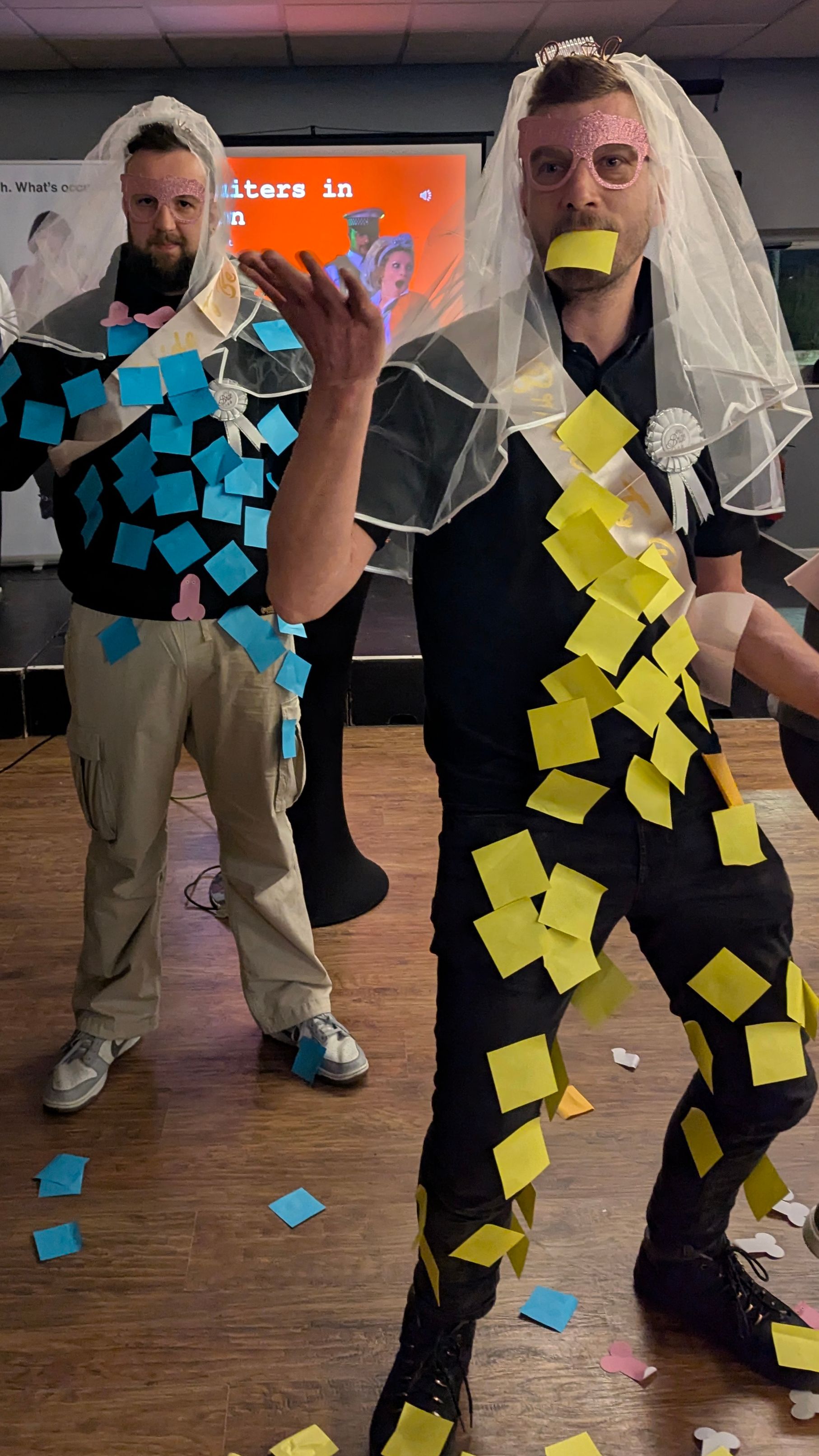 Sticky notes Nick & Alex