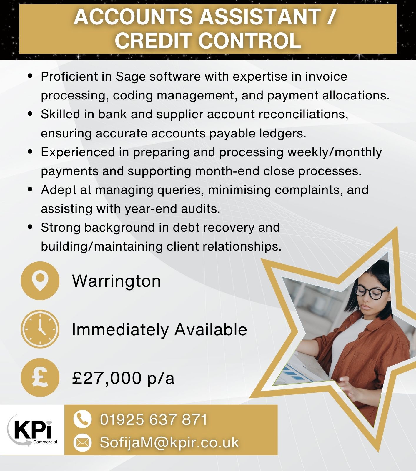 Recruitment candidate experience and skills.