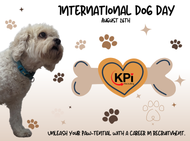 International Dog Day - unleash your paw-tential with a career in recruitment.